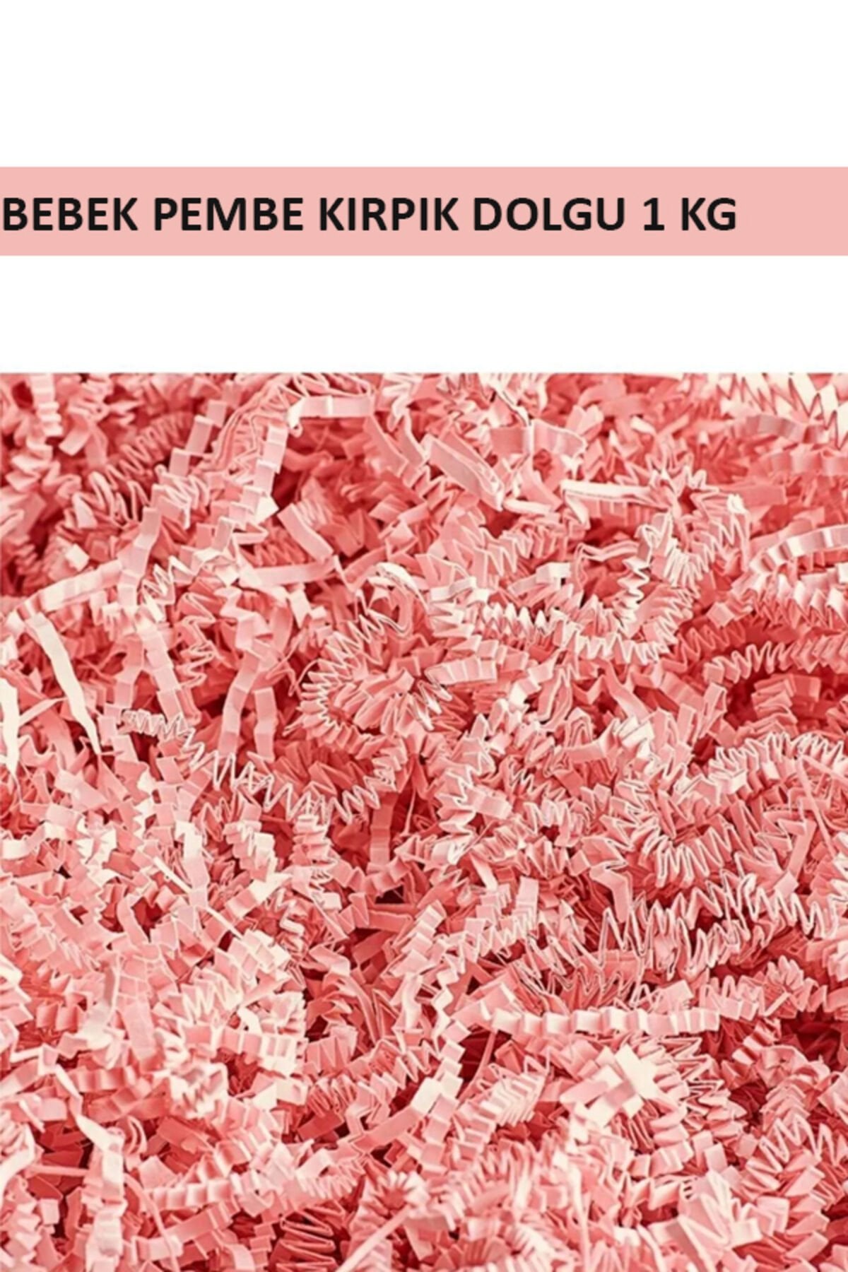 Z Kırpıntı Kağıt 1000gr Bebek Pembe Zigzag Kırpık Dolgu Kağıdı Paketleme Kağıdı Kutu Dolgu Kağıdı