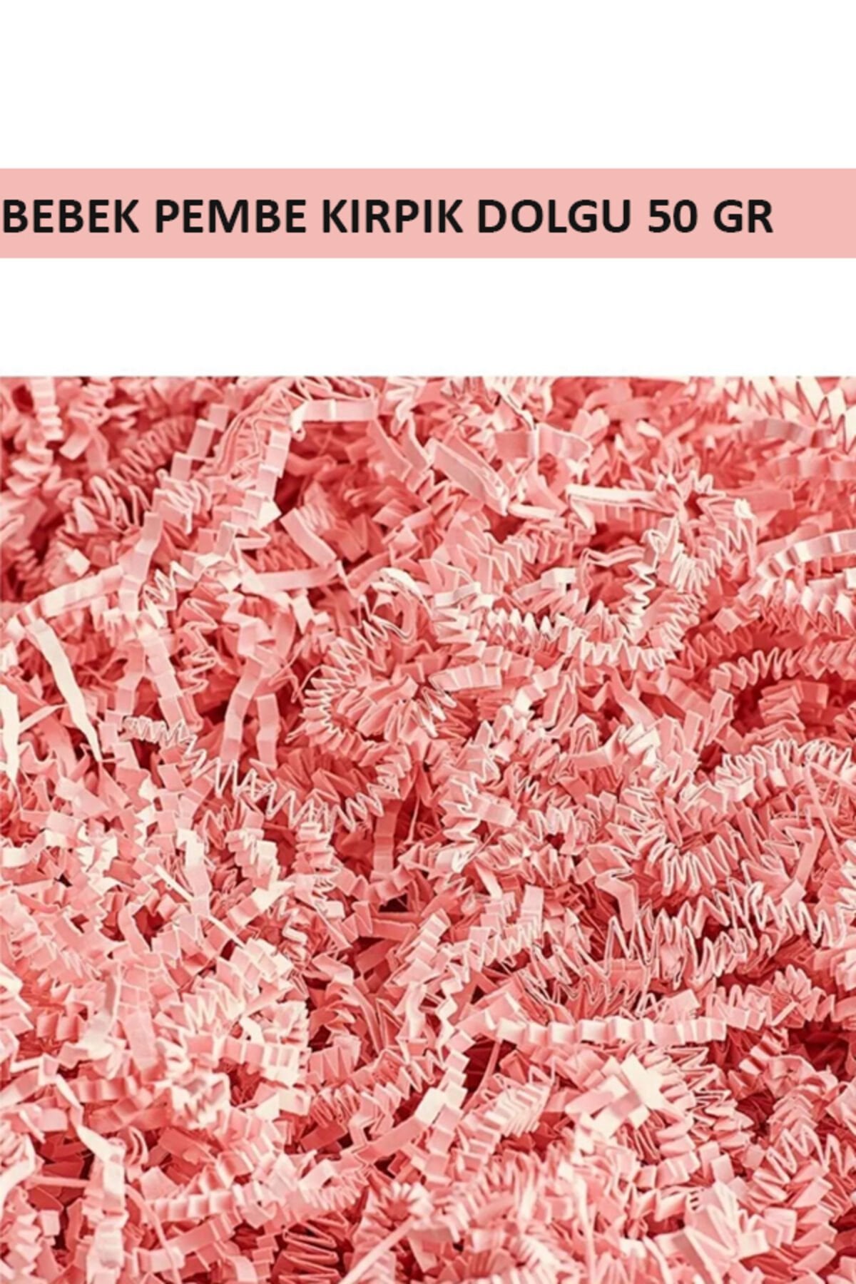 Z Kırpıntı Kağıt 50gr Bebek Pembe Zigzag Kırpık Dolgu Kağıdı Paketleme Kağıdı Kutu Dolgu Kağıdı
