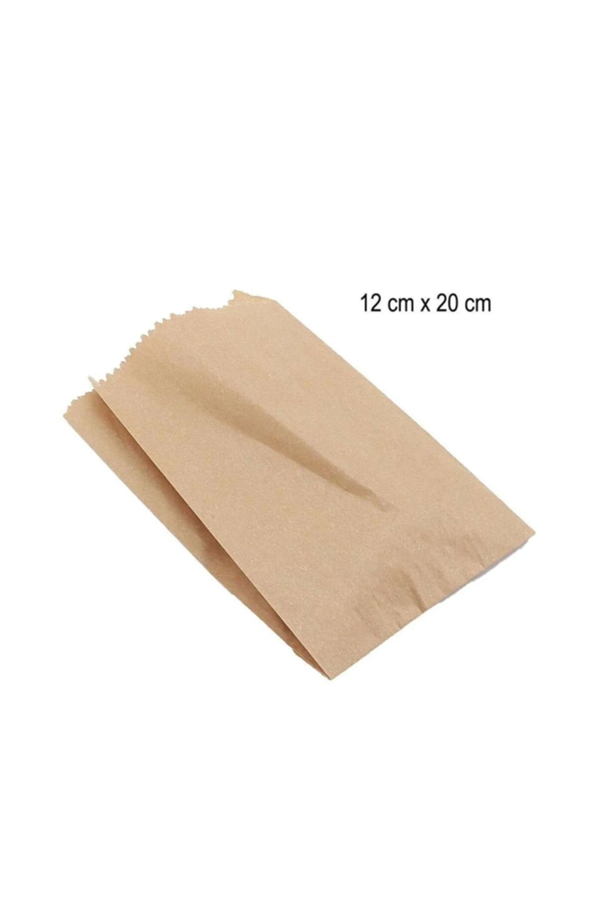 Kraft Kese Kağıdı 12x20 50 Adet Tost Poğaça Ekmek Kağıdı Kraft Hediye Paketi