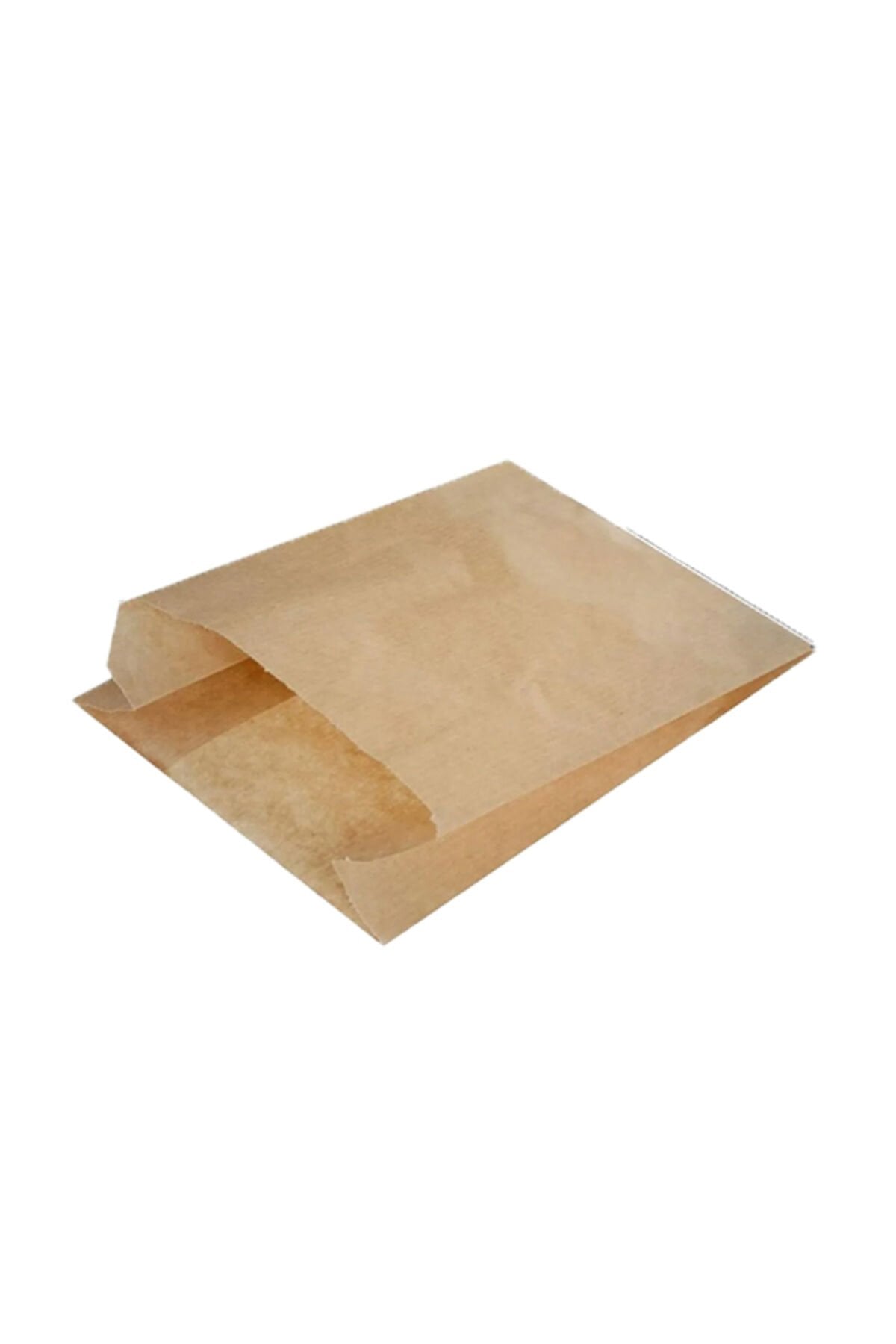 Kraft Kese Kağıdı 15x40 50 Adet Tost Poğaça Ekmek Kağıdı Kraft Hediye Paketi