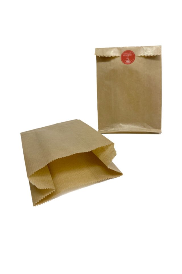 Kraft Kapalı Kese Kağıdı 12x20cm 250 Adet Yandan Körüklü Ambalaj Kağıdı Hediye Paketi Kraft Paket