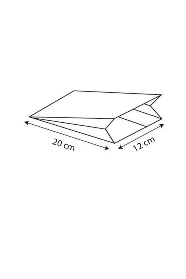 Kraft Kapalı Kese Kağıdı 12x20cm 50 Adet Yandan Körüklü Ambalaj Kağıdı Paketi Kraft Paket