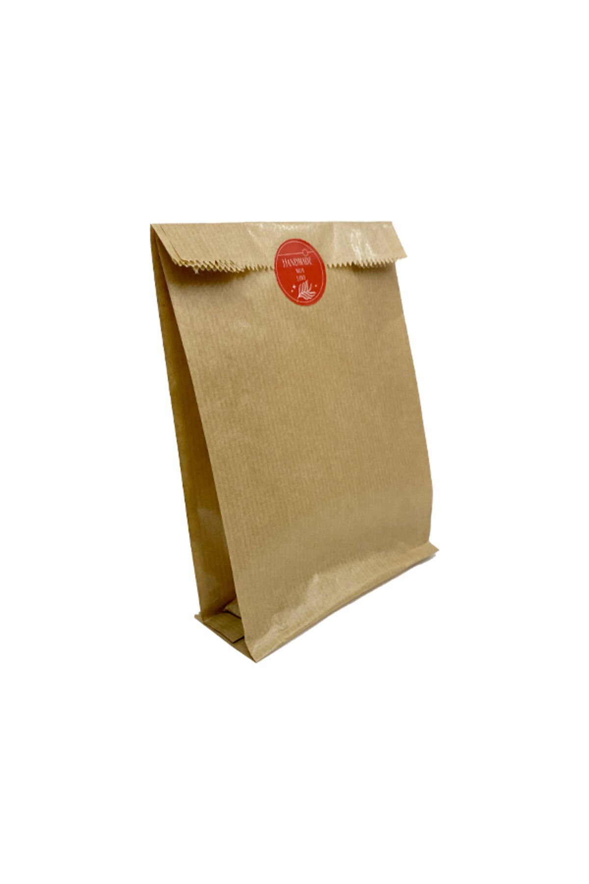 Kraft Kapalı Kese Kağıdı 12x20cm 50 Adet Yandan Körüklü Ambalaj Kağıdı Paketi Kraft Paket