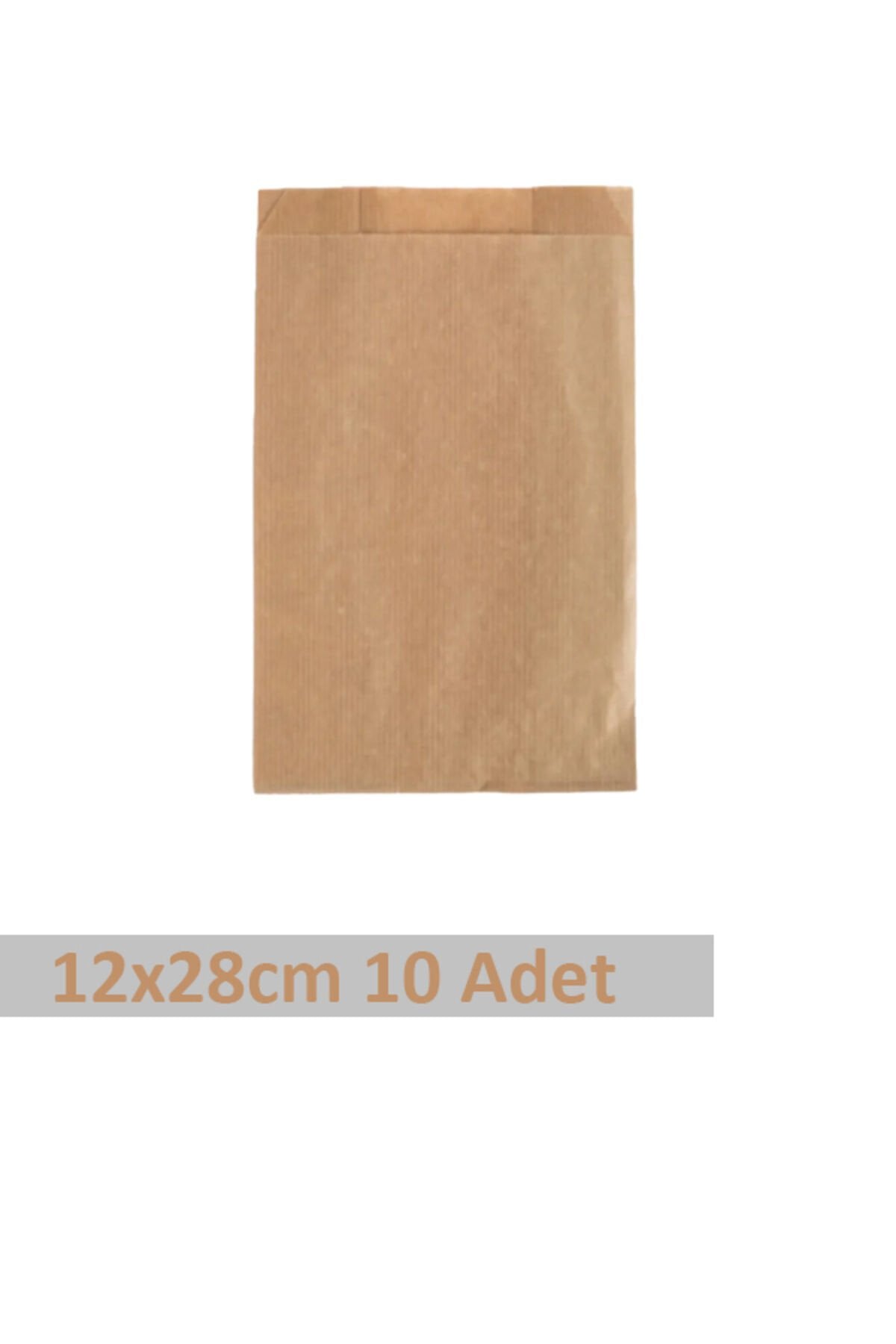 Kraft Kapalı Kese Kağıdı 12x28cm 10 Adet Yandan Körüklü Ambalaj Kağıdı Hediye Paketi Kraft Paket