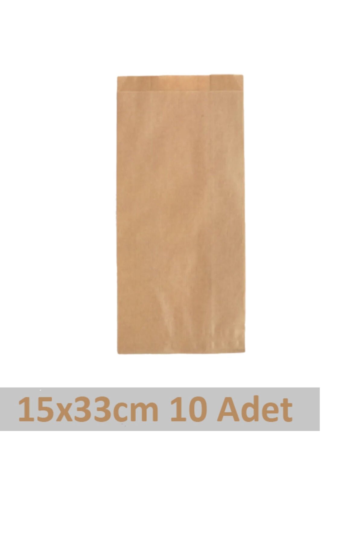 Kraft Kapalı Kese Kağıdı 15x33cm 10 Adet Yandan Körüklü Ambalaj Kağıdı Hediye Paketi Kraft Paket