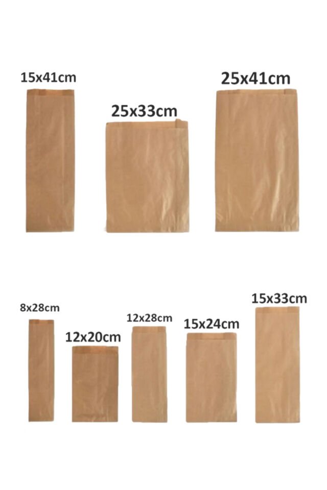 Kraft Kese Kağıdı 25x41cm 10 Adet Yandan Körüklü Ambalaj Kağıdı Hediye Paketi Kraft Paket