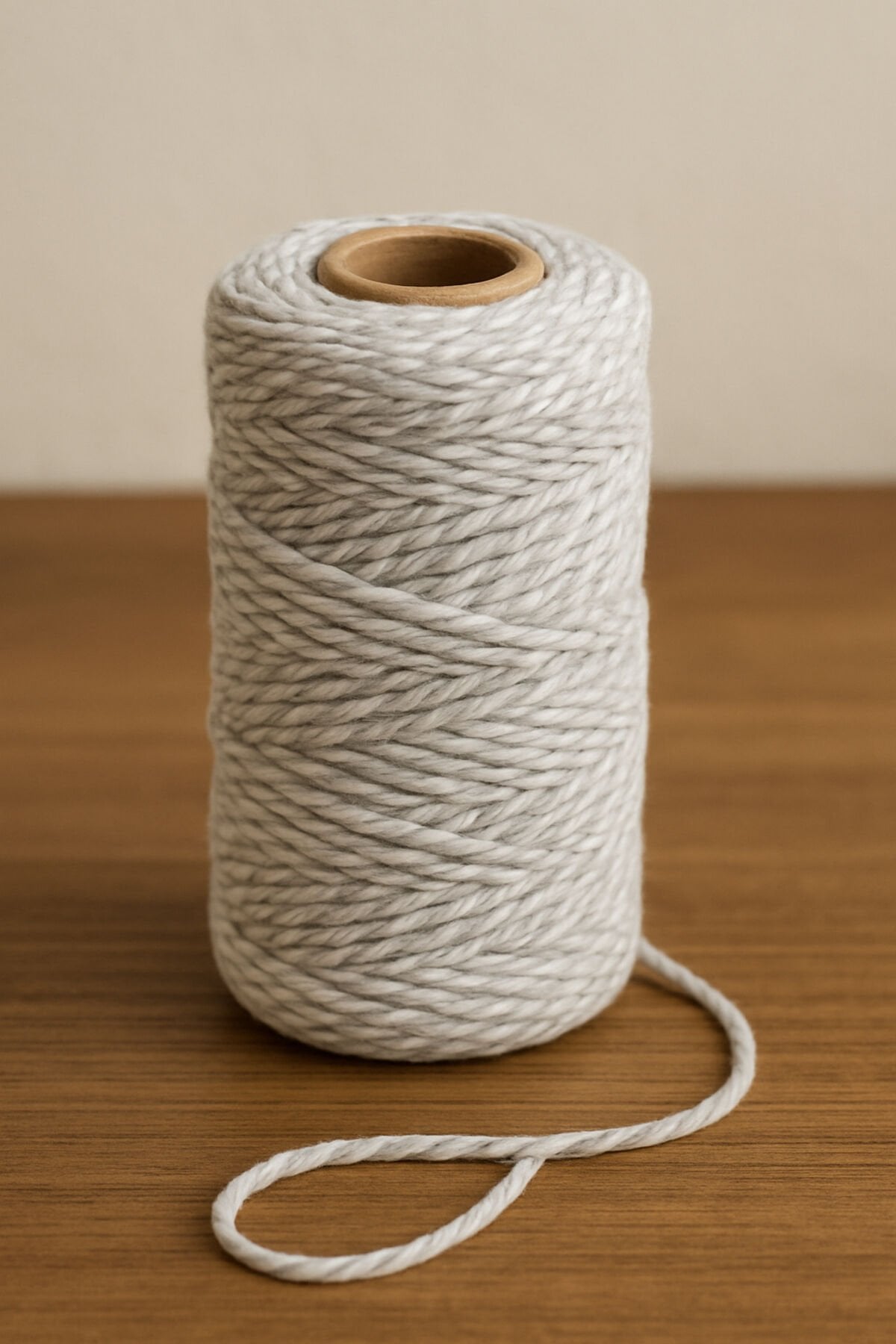 Gri Beyaz Koton Paketleme İpi 200 Metre Koton Paket İpi 200m