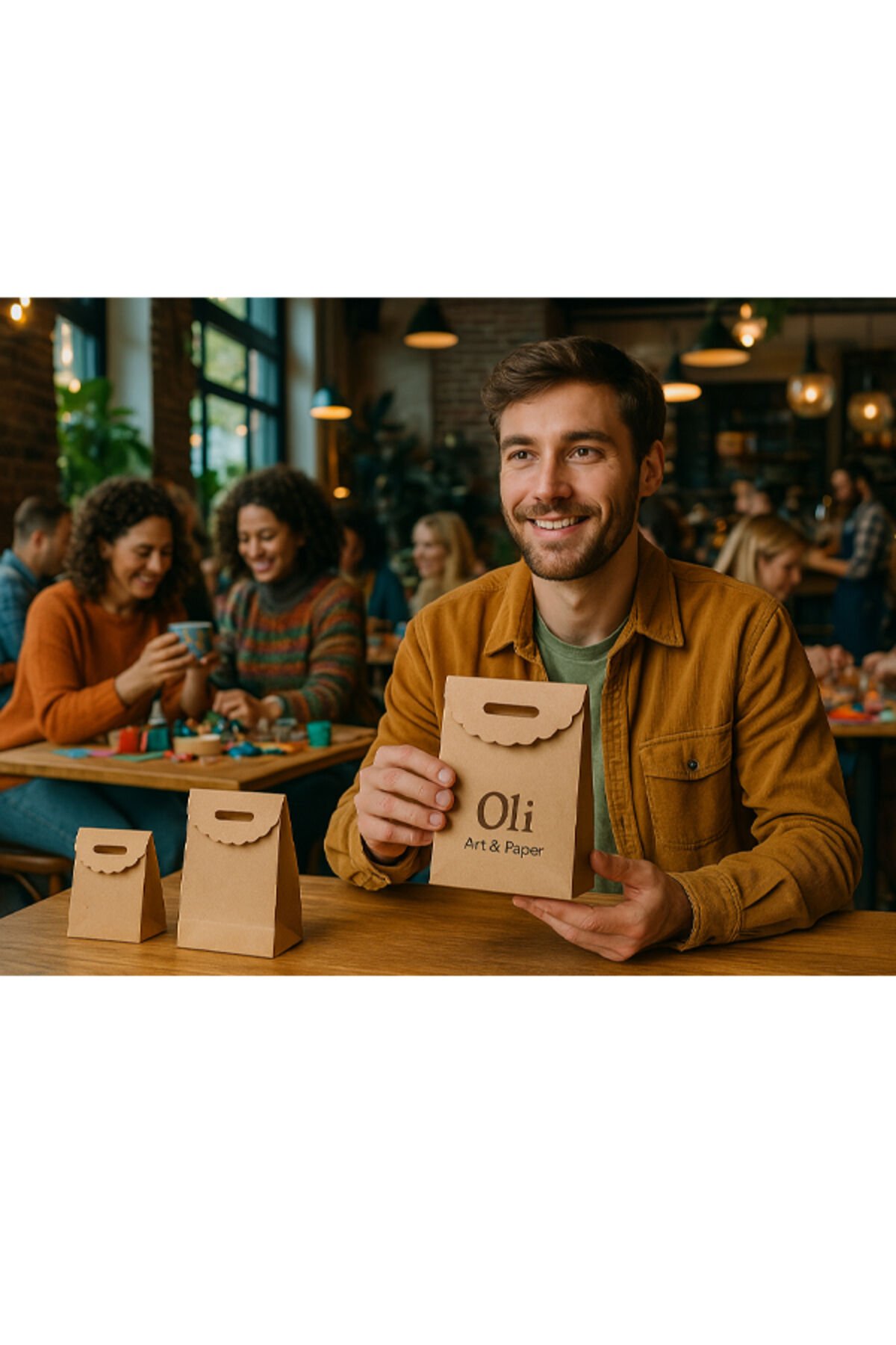 El Geçe Kraft Poşet 18x21cm 2 Adet Kapalı Poşet Yapışkanlı Hediye Poşeti 2 Ad.