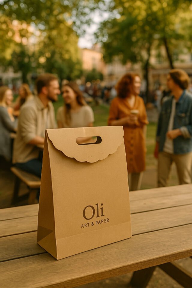 El Geçe Kraft Poşet 30x40cm 6 Adet Kapalı Poşet Yapışkanlı Hediye Poşeti 6 Ad.