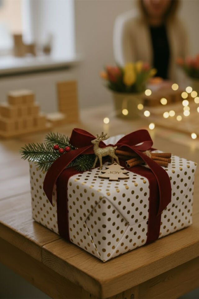 Beyaz Üzeri Altın Puantiye Ambalaj Kağıdı 10 Adet 70x100cm Hediye Paketleme Hediye Kağıdı