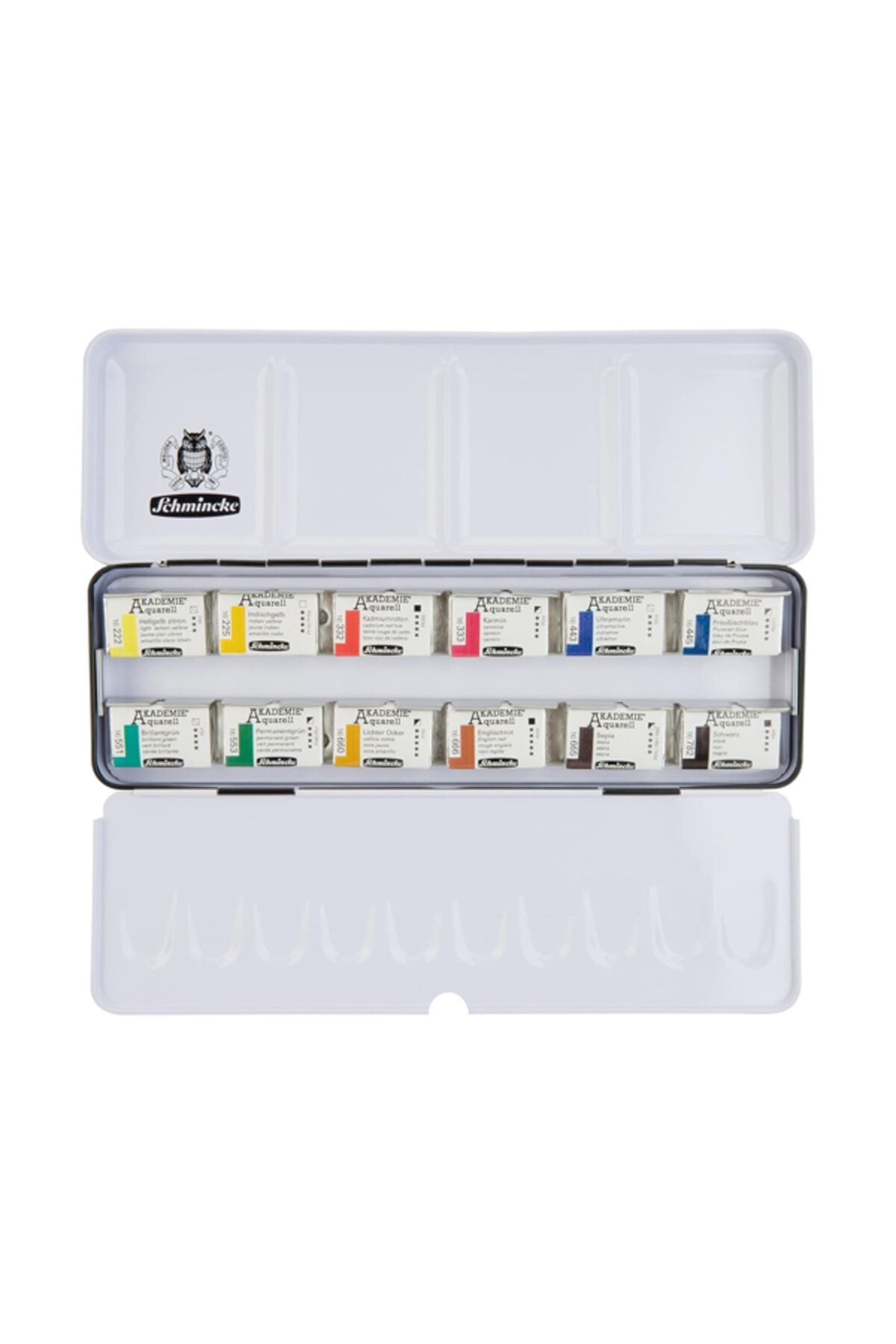 Schmicke Akademie Aquarell Profesyonel 12'li Tam boy Sulu Boya Seti