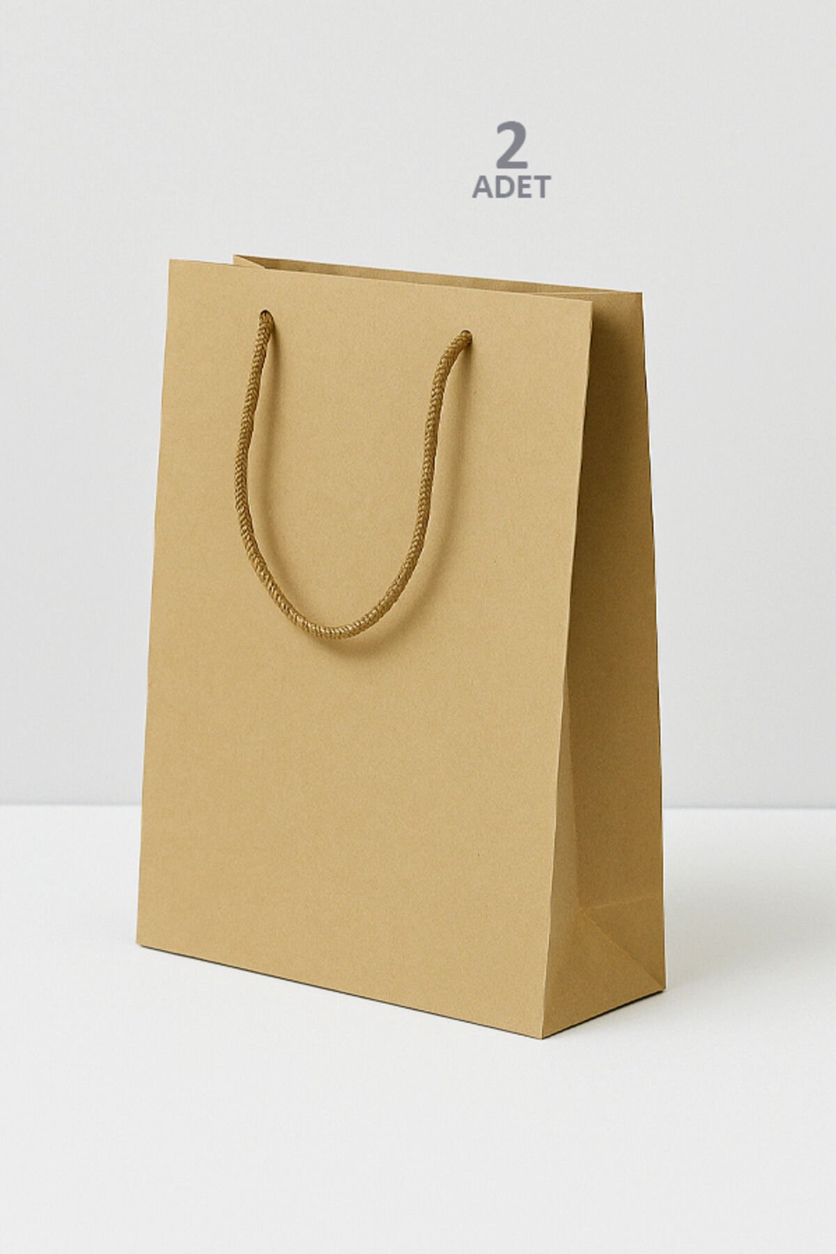 Kraft Çanta 25x38cm 2 ADET Kalın Kraft Poşet Kraft Poşet Hediye Poşeti 2 Ad.