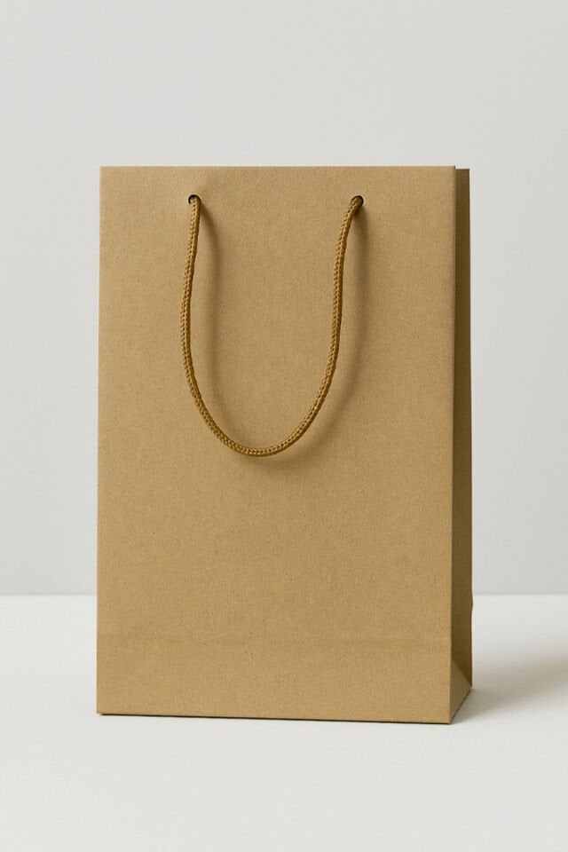 Kraft Çanta 25x38cm 6 ADET Kalın Kraft Poşet Kraft Poşet Hediye Poşeti 2 Ad.