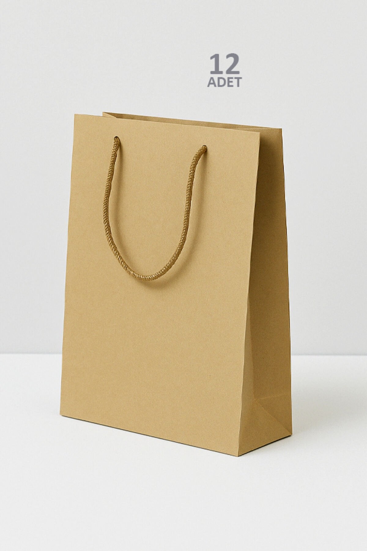 Kraft Çanta 25x38cm 12 ADET Kalın Kraft Poşet Kraft Poşet Hediye Poşeti 12 Ad.