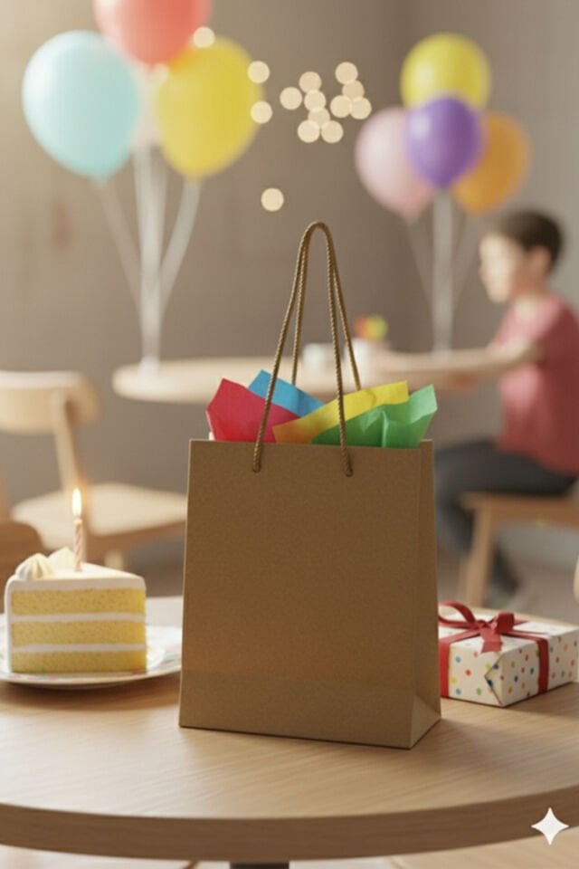 Kraft İpli Mini Karton Çanta 15x17x7 cm 25 Adet – Hediye Poşeti ve Takı Poşeti Minik P.oşet