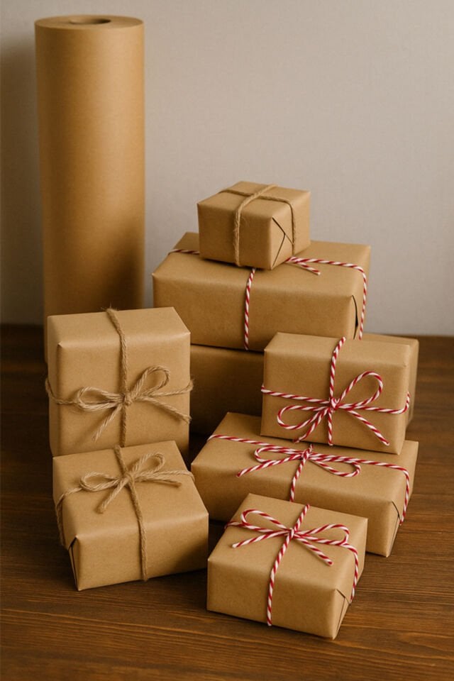 50 cm x 50 m Rulo Kraft Kağıt - Hediye Paketi, Çiçek Sarımı, Ambalaj, Kargo Paketleme, El İşi