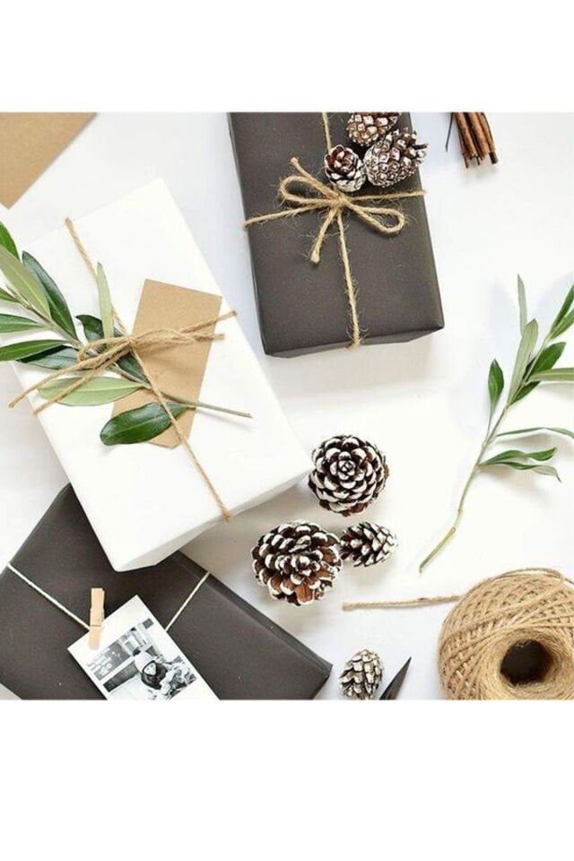 Kraft Siyah Hediye Paketi 10 Adet 70x100cm Ambalaj Kağıdı Siyah