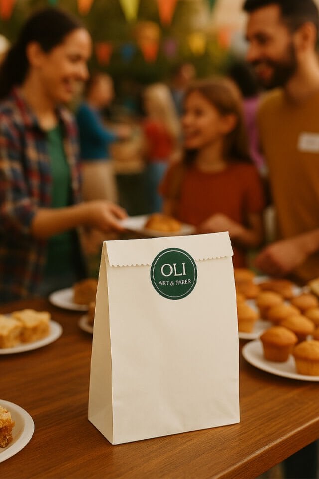 Beyaz Kağıt Kese 12x20 Yağlı Kese Kağıdı 100 Ad. Hediye Poşeti Hediye Kağıdı Hediye Paketi