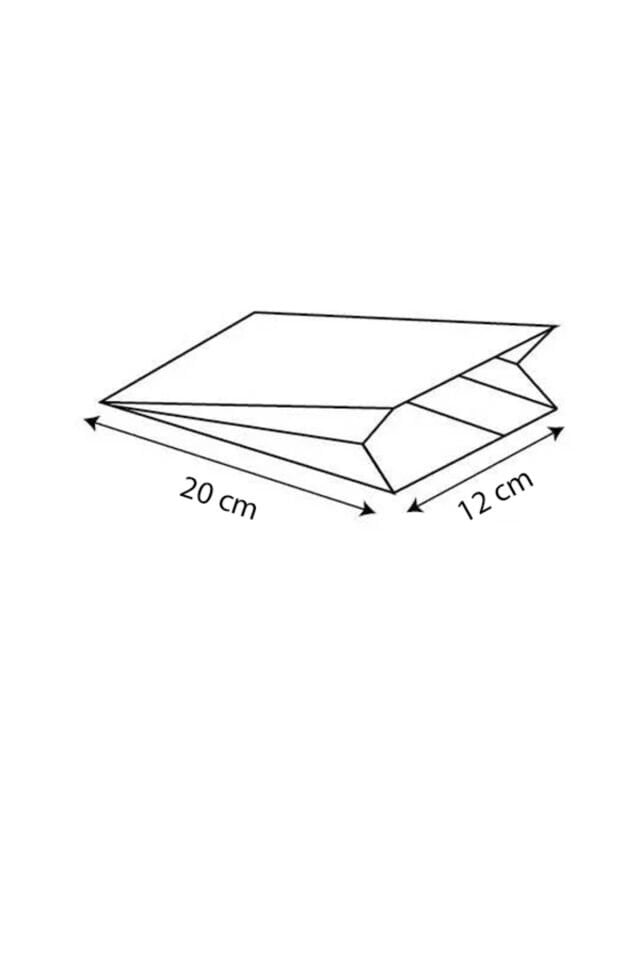Beyaz Kağıt Kese 12x20 Yağlı Kese Kağıdı 100 Ad. Hediye Poşeti Hediye Kağıdı Hediye Paketi
