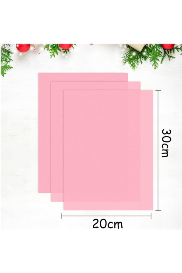 20x30 Pembe Pelur Kağıdı 100 Adet Milaj Kağıdı İnce Pelur Kağıt A4 100'lü