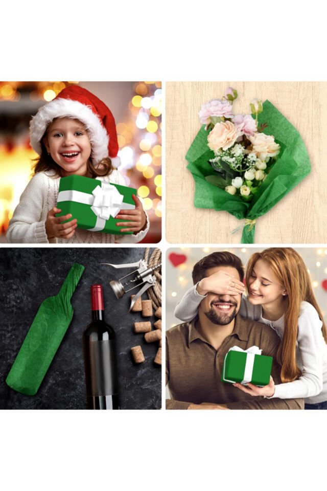 20x30 Yeşil Pelur Kağıdı 100 Adet Milaj Kağıdı İnce Pelur Kağıt A4 100'lü