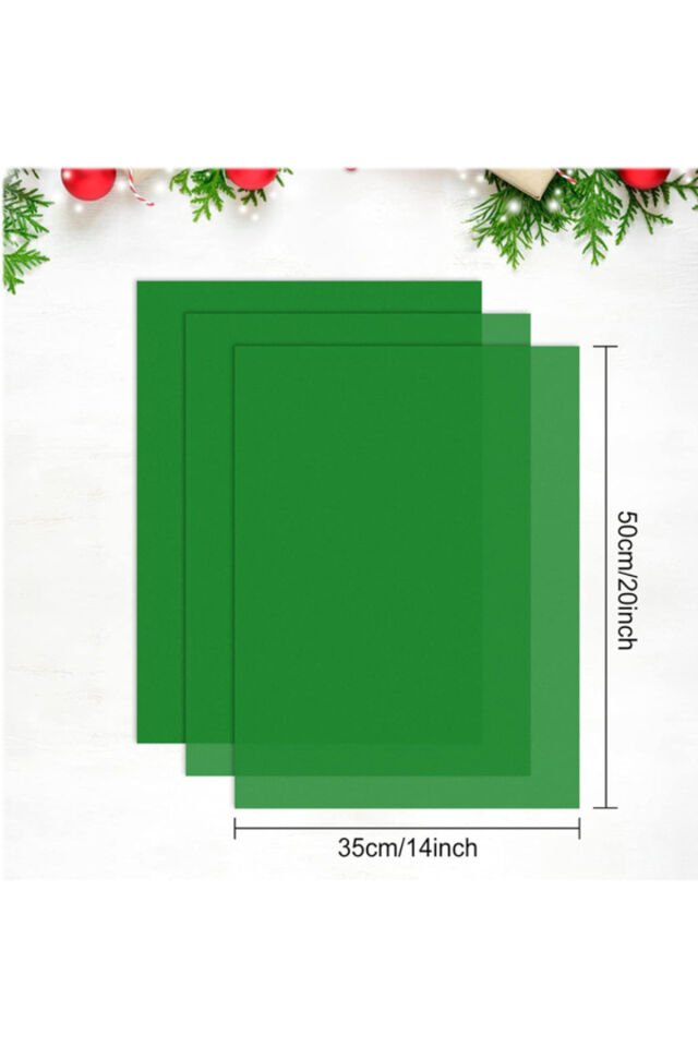 20x30 Yeşil Pelur Kağıdı 100 Adet Milaj Kağıdı İnce Pelur Kağıt A4 100'lü