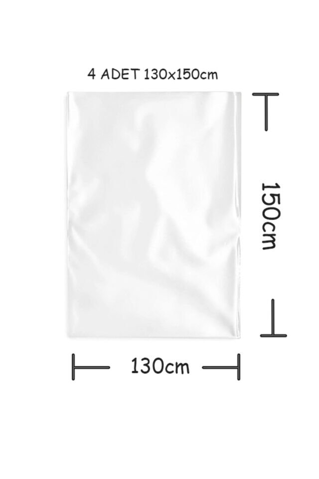 Şeffaf Jelatin 130x150cm 4 ADET Pasta Jelatini Baklava Jelatini Parti Hediye Yılbaşı Paketleme