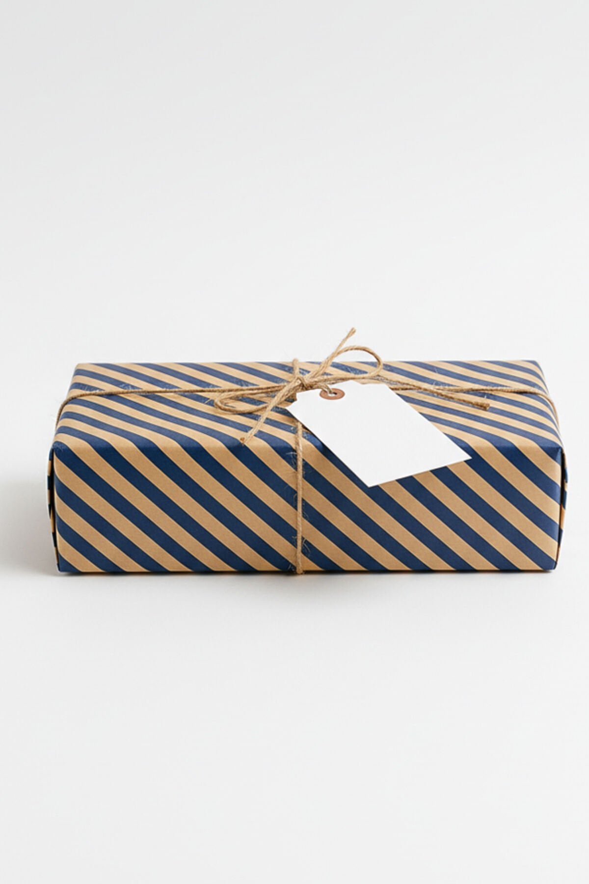 Kraft Lacivert Verev Çizgi Ambalaj Kağıdı 33 Adet 70x100cm Hediye Paketleme Hediye Kağıdı