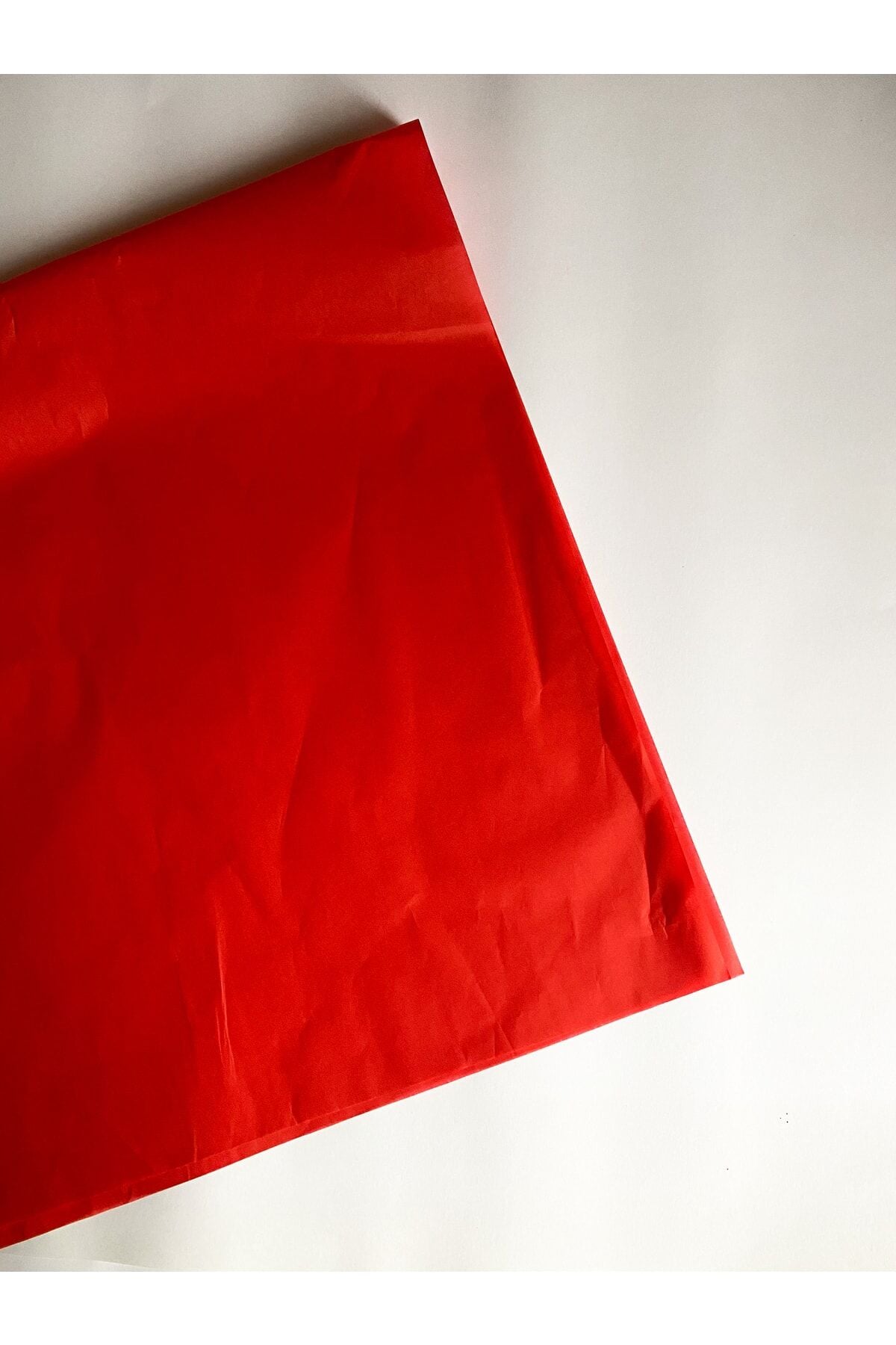 1. Kalite Pelur Kağıdı 50x70 Kırmızı 10 Adet 10'lu Pelur Kağıt Canlı Renkler