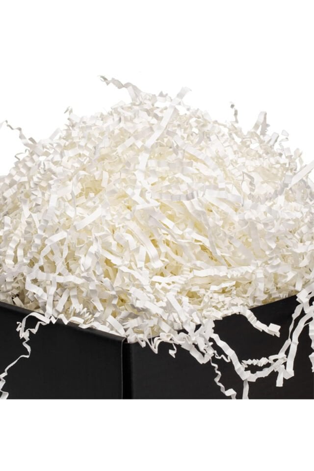 Zigzag Kırpık Kağıt 1000gr. A.Krem 1ad. Kutu İçi Dolgu Malzemesi Pelur Kırpıntı Süs Dolgu Malzemesi