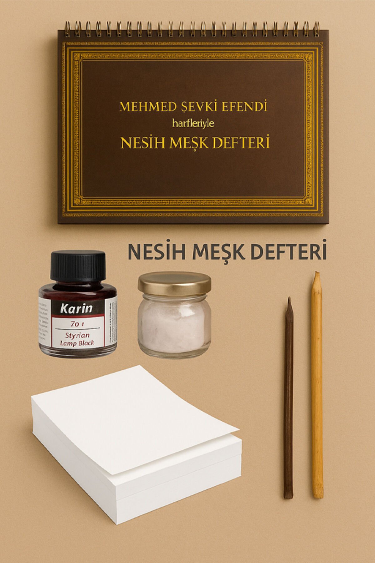 Hat Seti - Başlangıç Seviye - Nesih Meşk Hat Başlangıç Seti Nesi̇h-Meşk