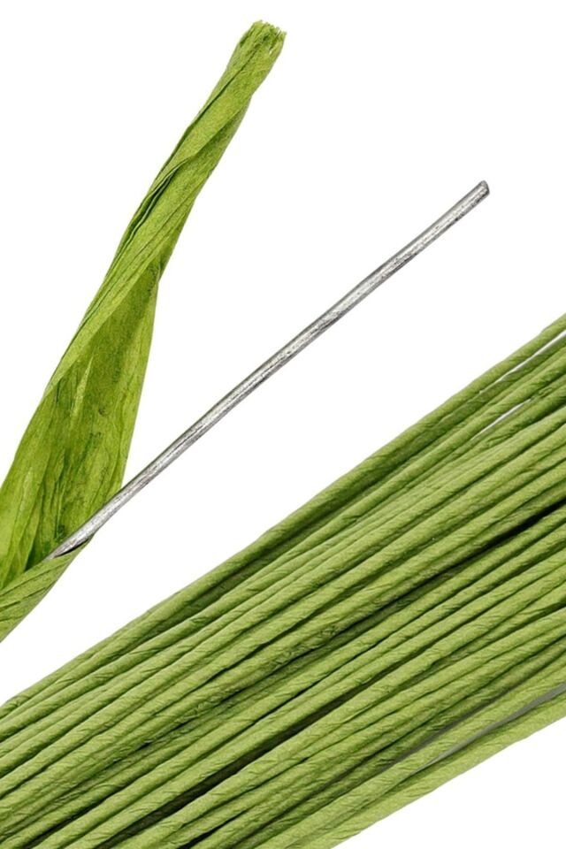 Çiçek Teli 1.2mm 30 Adet Çiçek Yapımı Yapay Çiçek Dalı Çiçek Bandı Sarılı Metal Çiçek Teli 1.2 Mm