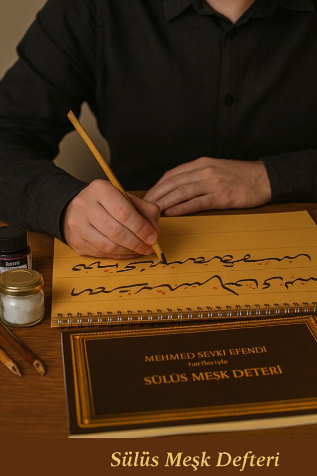 Hat Başlangıç Seti 105 PARÇA  Hat Seti Hat Defreri Bambu Kalem İs Mürekkebi Sülüs-Meşk